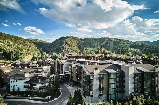 Goldener Hirsch in Park City, modern resort with contemporary architecture
