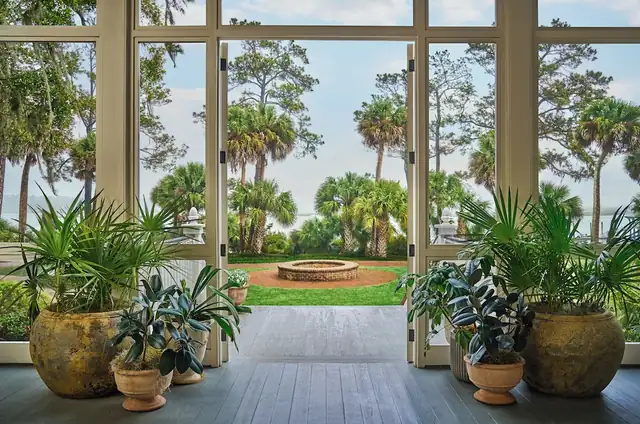 Montage Palmetto Bluff in Bluffton, view through large windows