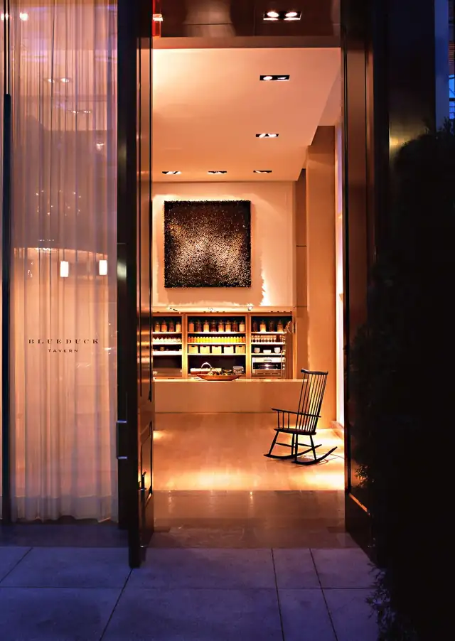 Park Hyatt Washington in Washington, DC, entrance to a modern interior restaurant
