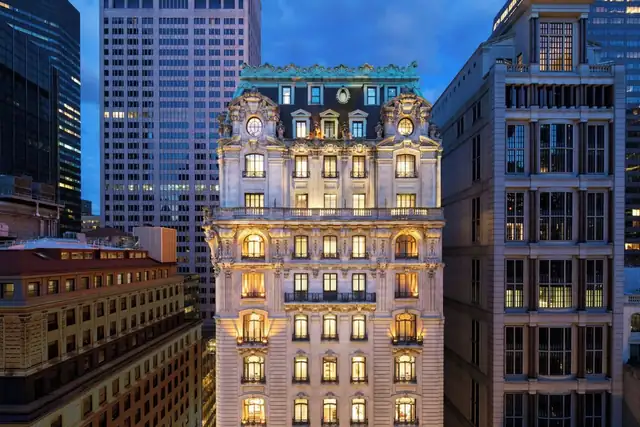 The St. Regis in New York, historic building with ornate architectural details