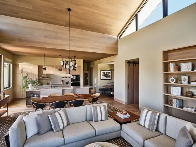 Stanly Ranch in Napa, California, modern living room with a sectional sofa